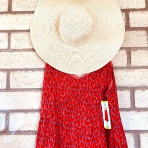 JOIE SLEEVELESS SUNDRESS, TEA ROSE COTTON, MAXI, WEDDING, PARTY, OFFICE, BEACH